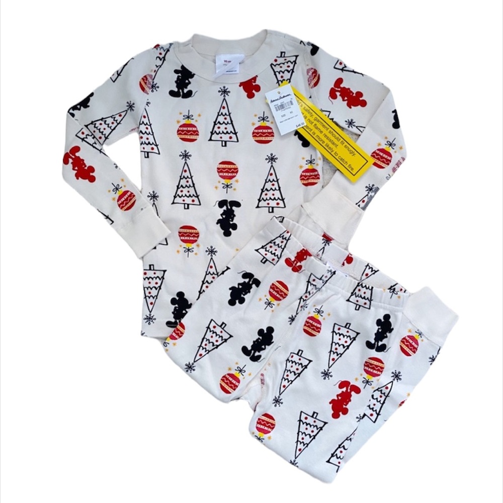 NWT Hanna Andersson Mickey Folk Tree long johns